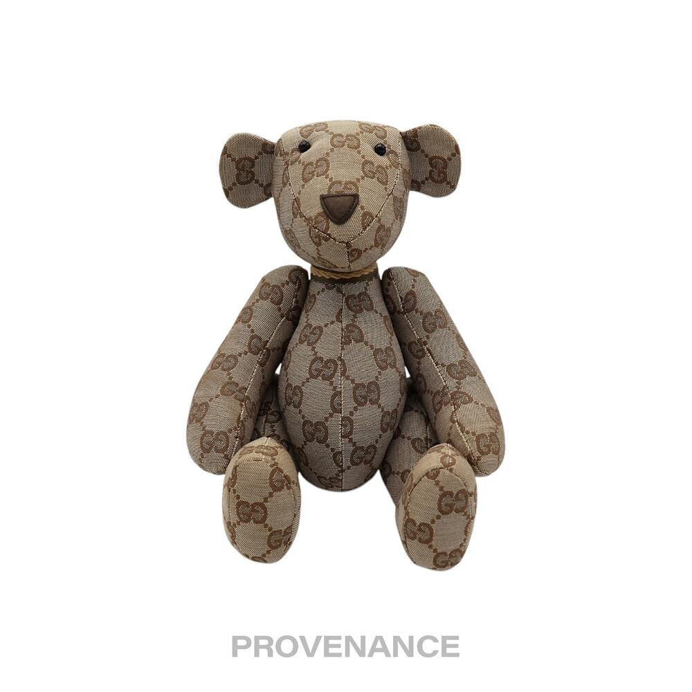 🔴 Gucci Teddy Bear - GG Canvas Tan
